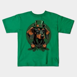 Dachshund St. Patrick's Day Kids T-Shirt